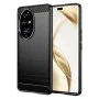 Калъф за Honor 200 Pro - Carbon Silicone - Черен