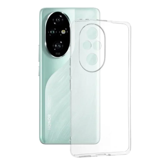 Калъф за Honor 200 Pro - Прозрачен силикон - Прозрачен