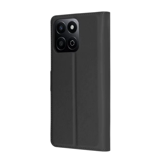 Калъф за Honor 200 Smart /X7c - Кожено Протектор - Черен