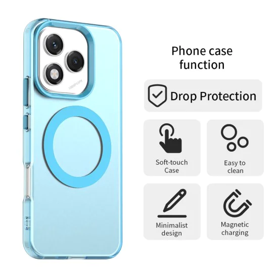 Калъф за Honor 400 Lite - CandyCase MagSafe - Син