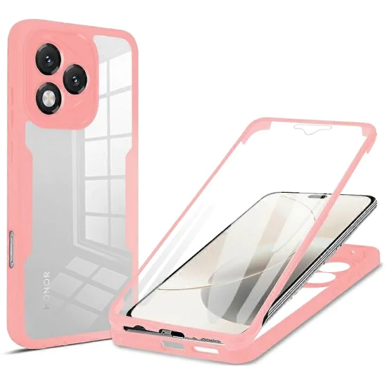 Калъф за Honor 400 Lite - Techsuit - ColorVerse 360 ​​Series + Screen Protector - Розов