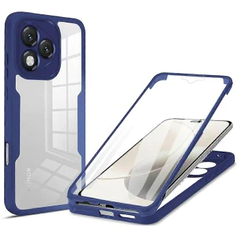 Калъф за Honor 400 Lite - Techsuit - ColorVerse 360 ​​Series + Screen Protector - Син