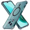 Калъф за Honor 400 Lite - Techsuit - Удароустойчив Clear Silicone MagSafe - Опушено Черен