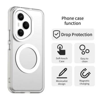 Калъф за Honor 400 Pro - CandyCase MagSafe - Бял