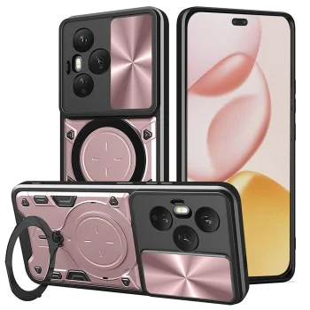 Калъф за Honor 400 Pro - Techsuit - CamGuard Pro - Розово Злато - Златист