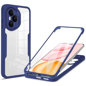 Калъф за Honor 400 Pro - Techsuit - ColorVerse 360 ​​Series + Screen Protector - Син
