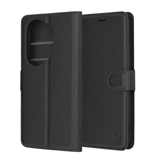 Калъф за Honor 400 Pro - Techsuit - Leather Folio - Черен