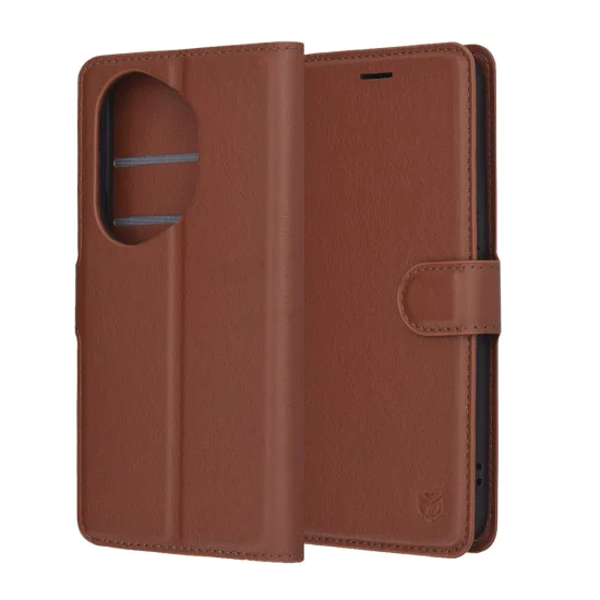 Калъф за Honor 400 Pro - Techsuit - Leather Folio - Кафяв