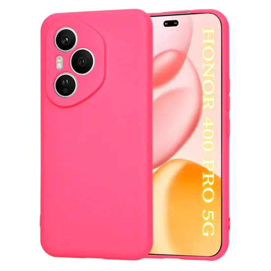 Калъф за Honor 400 Pro - Techsuit - SoftFlex - Hot Розов