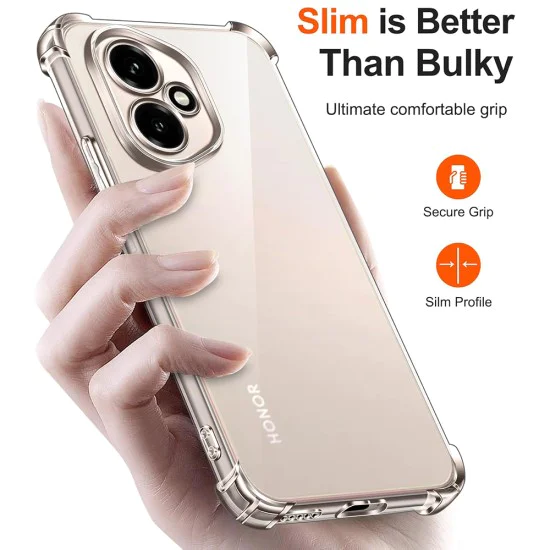 Калъф за Honor 400 Pro - Techsuit - Удароустойчив Clear Silicone - Прозрачен