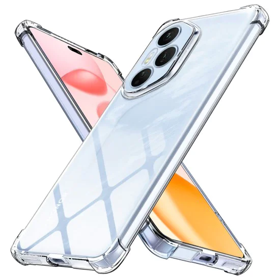 Калъф за Honor 400 Pro - Techsuit - Удароустойчив Clear Silicone - Прозрачен