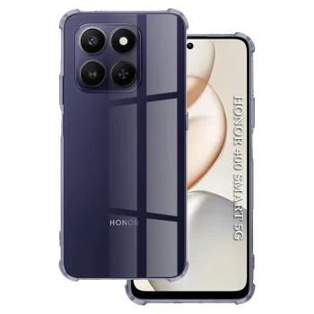 Калъф – Honor 400 Smart 5G / 400 Smart 4G / X7d 4G – Techsuit Shockproof Clear Silicone – Пушечно черен