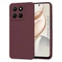 Калъф за Honor 400 Smart / X7d 4G - Techsuit SoftFlex - Сливово червен