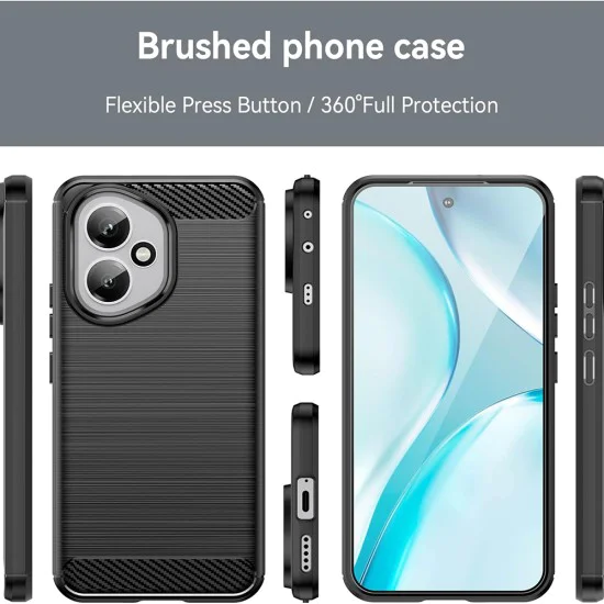 Калъф за Honor 400 - Techsuit - Carbon Silicone - Син
