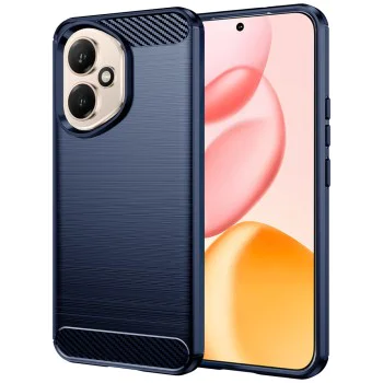 Калъф за Honor 400 - Techsuit - Carbon Silicone - Син