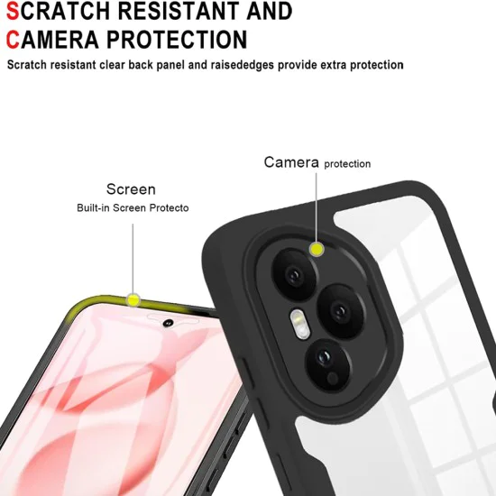 Калъф за Honor 400 - Techsuit - ColorVerse 360 ​​Series + Screen Protector - Лилав