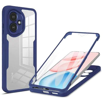 Калъф за Honor 400 - Techsuit - ColorVerse 360 ​​Series + Screen Protector - Син