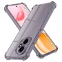Калъф за Honor 400 - Techsuit - Удароустойчив Clear Silicone - Опушено Черен