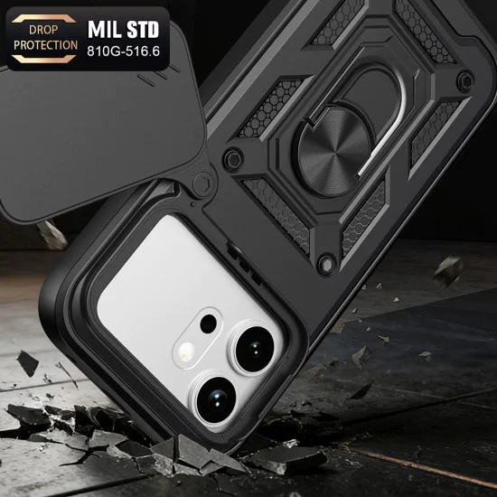 Калъф за Honor 600 / 600 Pro - CamShield Series - Techsuit - Черен