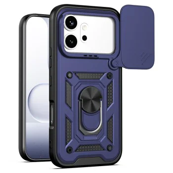 Калъф за Honor 600 / 600 Pro - CamShield Series - Techsuit - Син