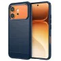 Калъф за Honor 600 / 600 Pro - Carbon Silicone - Techsuit - Син