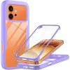 Калъф за Honor 600 / 600 Pro - ColorVerse 360 Series + протектор - Techsuit - Лилав