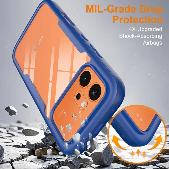 Калъф за Honor 600 / 600 Pro - ColorVerse 360 Series + протектор - Techsuit - Син