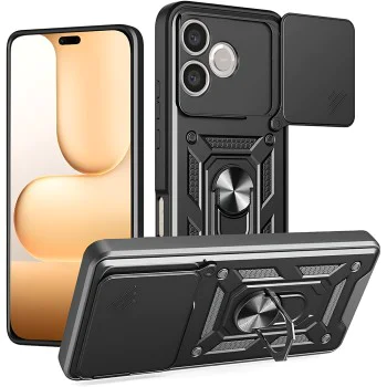 Калъф за Honor 600 Lite - CamShield Series - Techsuit - Черен