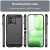 Калъф за Honor 600 Lite - Carbon Silicone - Techsuit - Черен