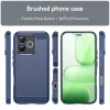 Калъф за Honor 600 Lite - Carbon Silicone - Techsuit - Син