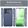 Калъф за Honor 600 Lite - Carbon Silicone - Techsuit - Син
