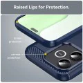 Калъф за Honor 600 Lite - Carbon Silicone - Techsuit - Син