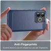 Калъф за Honor 600 Lite - Carbon Silicone - Techsuit - Син
