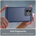 Калъф за Honor 600 Lite - Carbon Silicone - Techsuit - Син