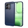 Калъф за Honor 600 Lite - Carbon Silicone - Techsuit - Син