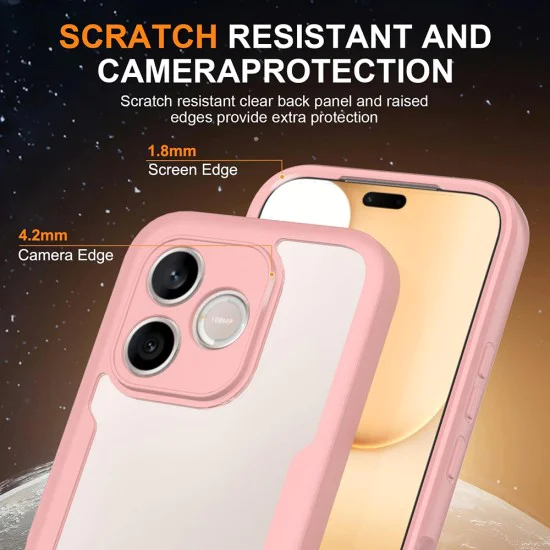 Калъф за Honor 600 Lite - ColorVerse 360 Series + протектор - Techsuit - Розов