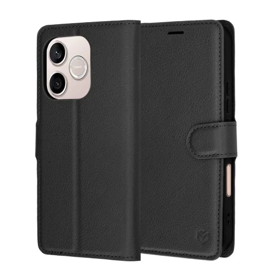 Калъф за Honor 600 Lite - Leather Folio - Techsuit - Черен