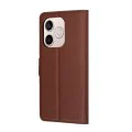 Калъф за Honor 600 Lite - Leather Folio - Techsuit - Кафяв