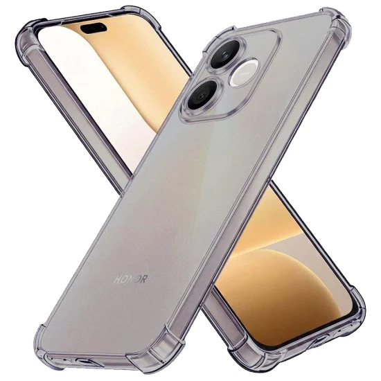Калъф за Honor 600 Lite - Shockproof Clear Silicone - Techsuit - Матово черен