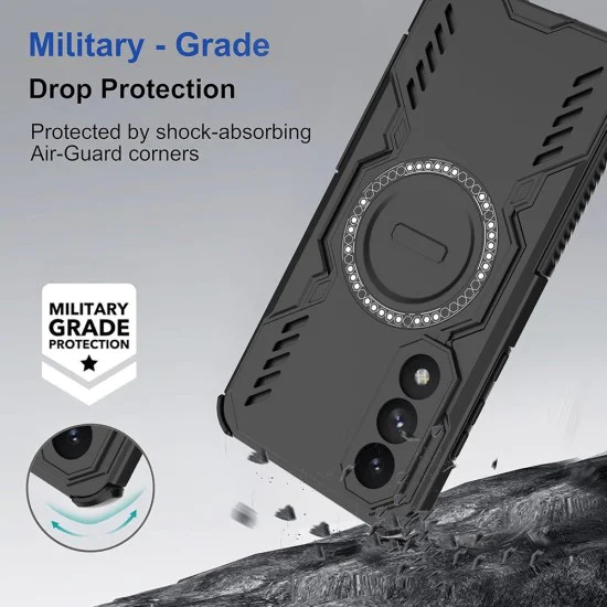 Калъф за Honor 600 Pro - ArmorMag Case - Techsuit - Черен