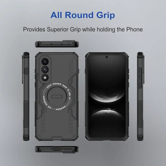 Калъф за Honor 600 Pro - ArmorMag Case - Techsuit - Син