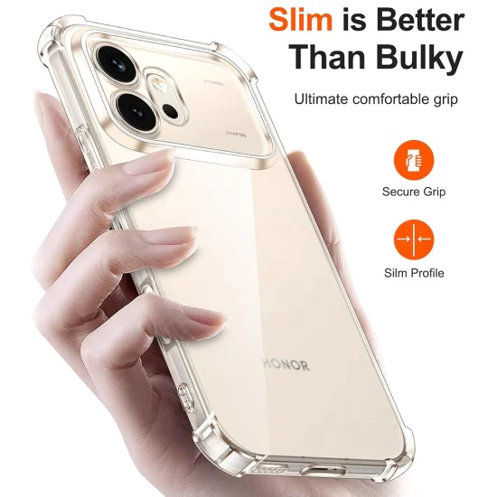 Калъф за Honor 600 Pro - Shockproof Clear Silicone - Techsuit - Прозрачен