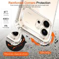 Калъф за Honor 600 Pro - Shockproof Clear Silicone - Techsuit - Прозрачен