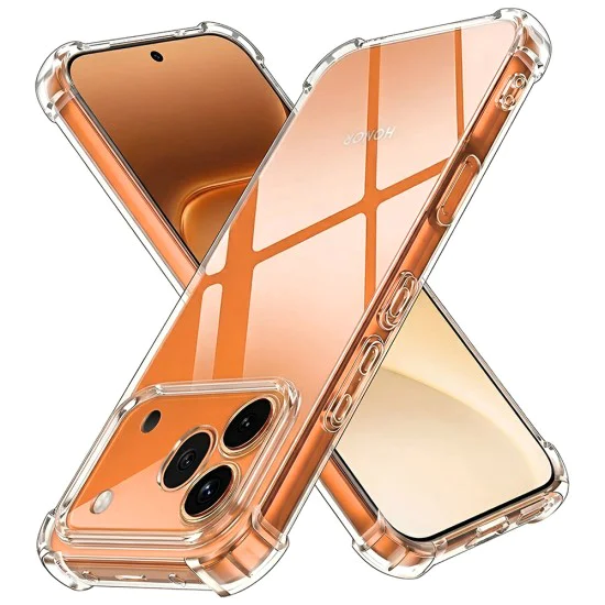 Калъф за Honor 600 Pro - Shockproof Clear Silicone - Techsuit - Прозрачен