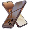 Калъф за Honor 600 Pro - Shockproof Clear Silicone - Techsuit - Сив (Smoke Black)