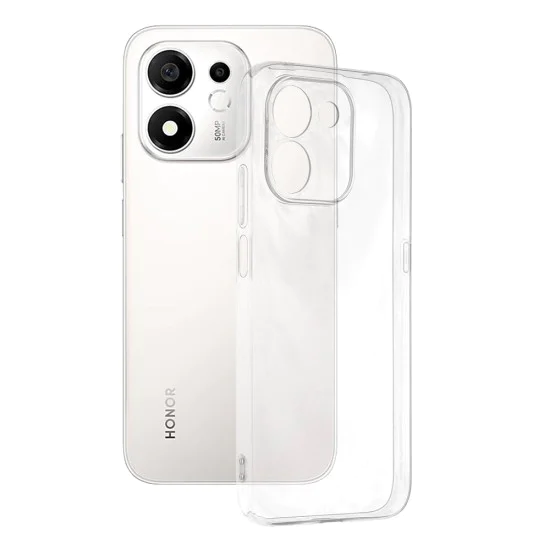 Калъф за Honor 600 Smart - Clear Silicone - Techsuit - Прозрачен