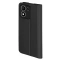 Калъф за Honor 600 Smart - Magskin Book - Techsuit - Черен