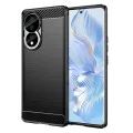 Калъф за Honor 80 / Honor 90 - Carbon Silicone - Черен
