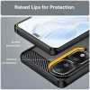 Калъф за Honor 80 Pro / Honor 90 Pro - Carbon Silicone - Techsuit - Черен