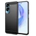 Калъф за Honor 90 Lite - Carbon Silicone - Черен